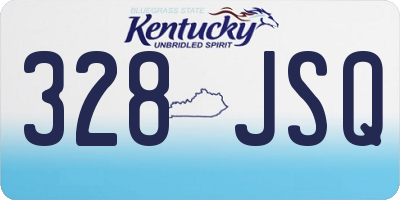 KY license plate 328JSQ