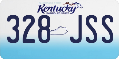 KY license plate 328JSS