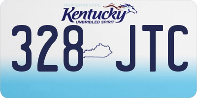 KY license plate 328JTC