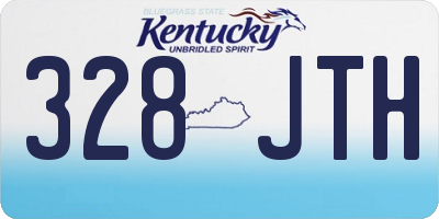 KY license plate 328JTH