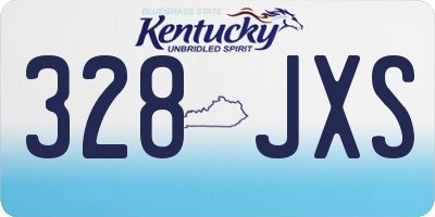 KY license plate 328JXS