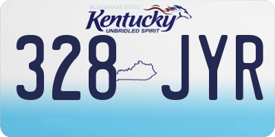 KY license plate 328JYR