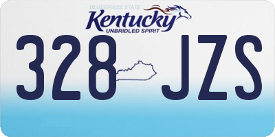 KY license plate 328JZS