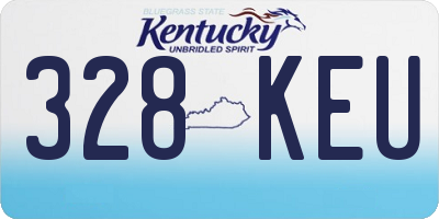 KY license plate 328KEU