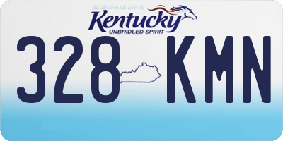 KY license plate 328KMN