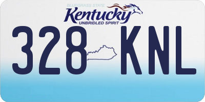 KY license plate 328KNL