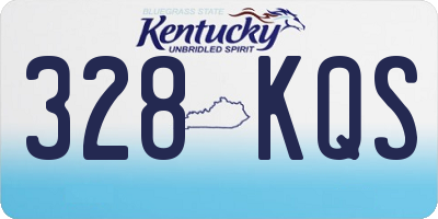 KY license plate 328KQS
