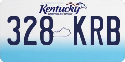 KY license plate 328KRB