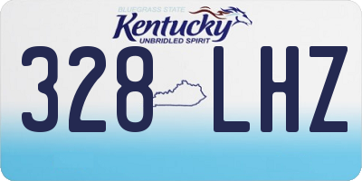 KY license plate 328LHZ