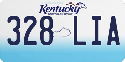KY license plate 328LIA