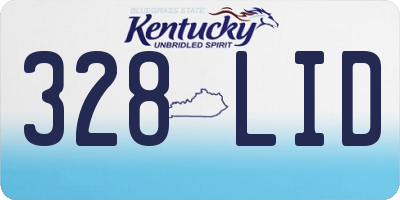 KY license plate 328LID