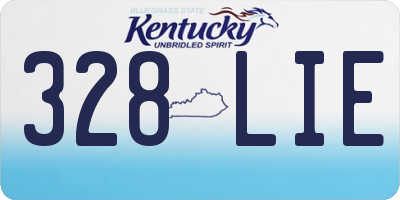 KY license plate 328LIE