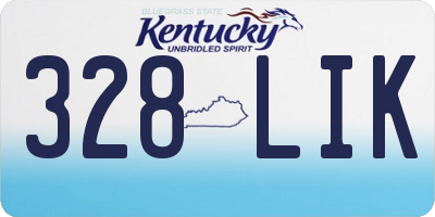 KY license plate 328LIK