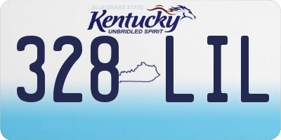 KY license plate 328LIL