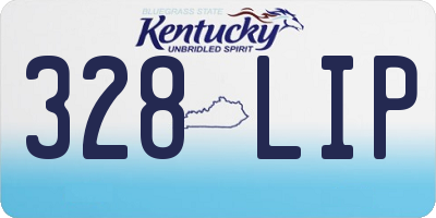 KY license plate 328LIP