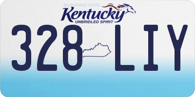 KY license plate 328LIY