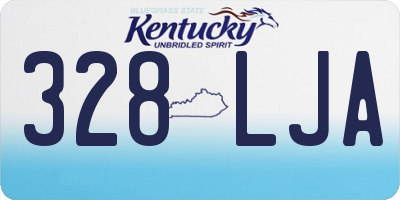 KY license plate 328LJA