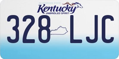 KY license plate 328LJC
