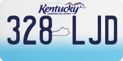 KY license plate 328LJD