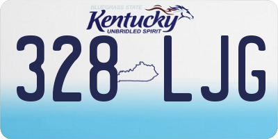 KY license plate 328LJG