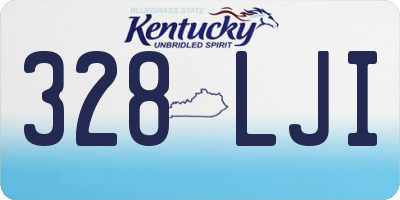 KY license plate 328LJI