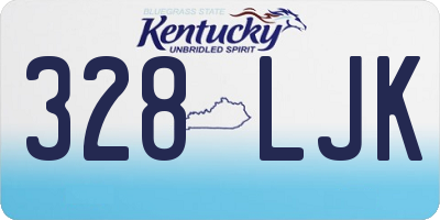 KY license plate 328LJK