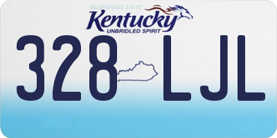 KY license plate 328LJL