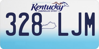 KY license plate 328LJM