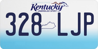 KY license plate 328LJP