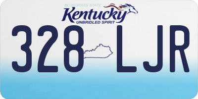 KY license plate 328LJR
