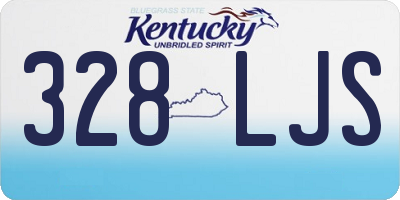 KY license plate 328LJS
