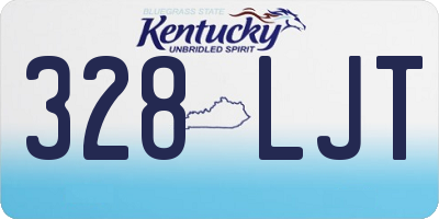 KY license plate 328LJT