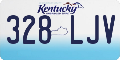 KY license plate 328LJV