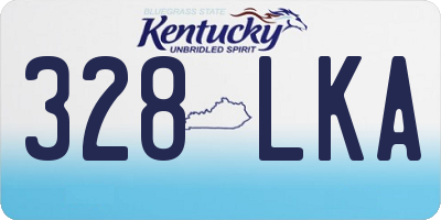 KY license plate 328LKA
