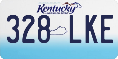 KY license plate 328LKE