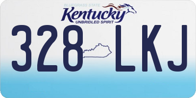 KY license plate 328LKJ
