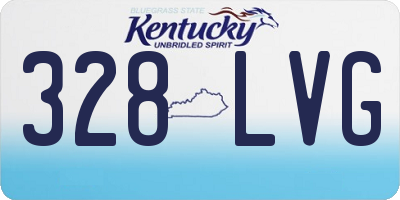 KY license plate 328LVG