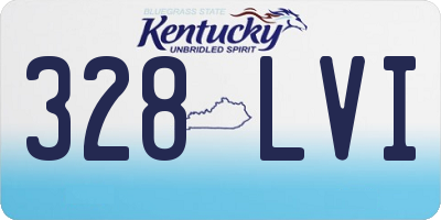 KY license plate 328LVI