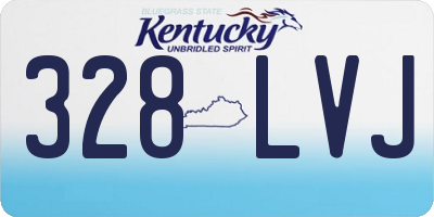 KY license plate 328LVJ