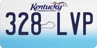 KY license plate 328LVP