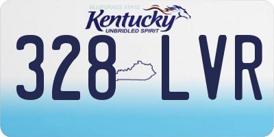 KY license plate 328LVR