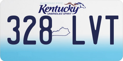 KY license plate 328LVT