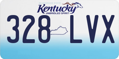 KY license plate 328LVX