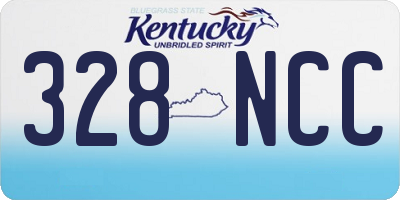 KY license plate 328NCC