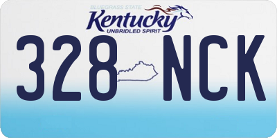 KY license plate 328NCK