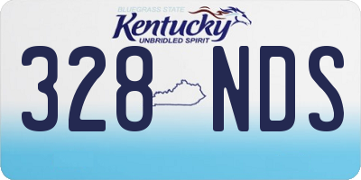 KY license plate 328NDS