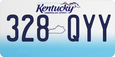 KY license plate 328QYY