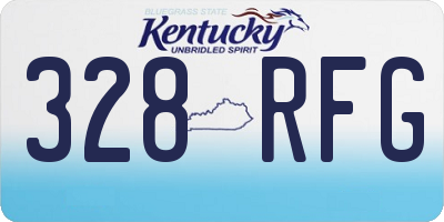 KY license plate 328RFG