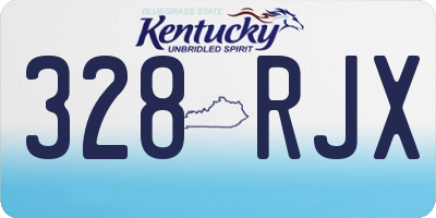KY license plate 328RJX