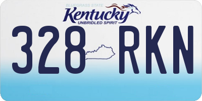 KY license plate 328RKN